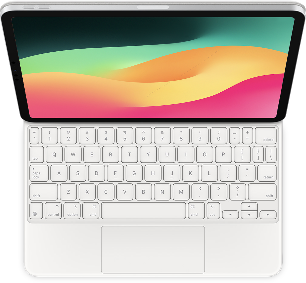 Bild eines iPad mit Magic Keyboard